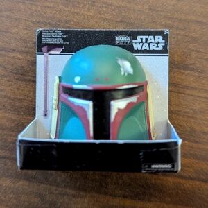 Mini Brands Star Wars Boba Fett Helmet with Green and Red Accents